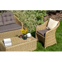  "Равенна" лаунж-зона из искусственного ротанга, цвет соломенный, фото 7 