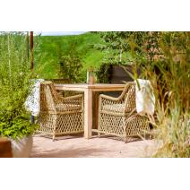  "Латте" плетеное кресло из искусственного ротанга, цвет соломенный, фото 33 