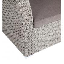  "Капучино" кресло из искусственного ротанга (гиацинт), цвет серый, фото 4 