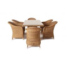  "Эспрессо" обеденная группа плетеная, цвет соломенный, фото 4 