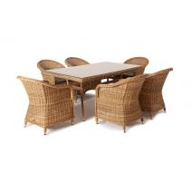  "Эспрессо" обеденная группа плетеная, цвет соломенный, фото 6 