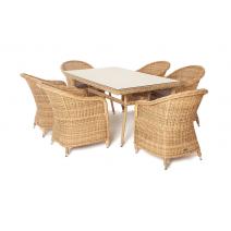  "Эспрессо" обеденная группа плетеная, цвет соломенный, фото 7 