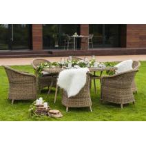  "Эспрессо" обеденная группа плетеная, цвет соломенный, фото 8 