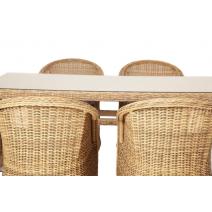  "Эспрессо" обеденная группа плетеная, цвет соломенный, фото 9 