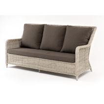  "Гляссе" диван трехместный из искусственного ротанга, цвет бежевый, фото 1 
