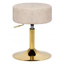  Пуф DOBRIN DANNY GOLD, бежевый твид (LEO26), фото 1 