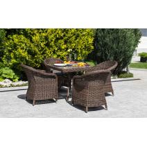  "Фредо" обеденная группа из искусственного ротанга, цвет коричневый, фото 2 
