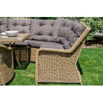  "Базелла" обеденная группа из искусственного ротанга, цвет соломенный, фото 9 