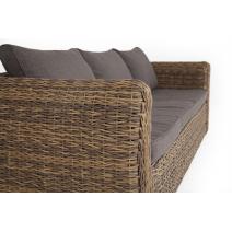  "Кальяри" диван из искусственного ротанга (гиацинт) трехместный, цвет соломенный, фото 5 