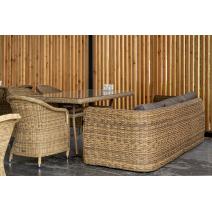  "Кальяри" диван из искусственного ротанга (гиацинт) трехместный, цвет соломенный, фото 14 