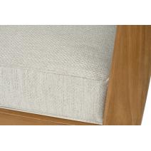  "Сидней" кресло плетеное из роупа, основание тик, каркас алюминий бежевый, роуп бежевый, ткань бежевая, фото 6 