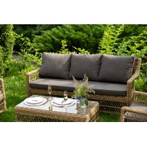  "Гранд Латте" лаунж-зона из искусственного ротанга, цвет соломенный, фото 15 