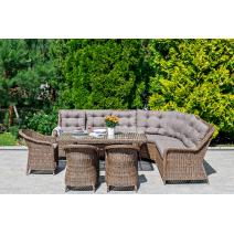  "Базелла" обеденная группа из искусственного ротанга, цвет коричневый, фото 2 