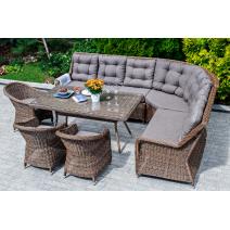  "Базелла" обеденная группа из искусственного ротанга, цвет коричневый, фото 7 