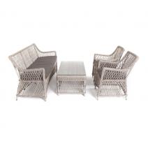  "Асти" лаунж-зона из искусственного ротанга на 4 персоны, цвет бежевый, фото 3 