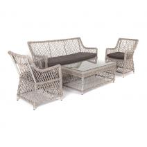  "Асти" лаунж-зона из искусственного ротанга на 4 персоны, цвет бежевый, фото 4 