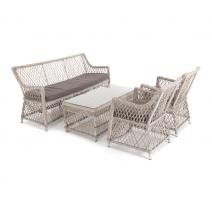  "Асти" лаунж-зона из искусственного ротанга на 4 персоны, цвет бежевый, фото 6 