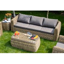  "Кальяри" лаунж-зона из искусственного ротанга (гиацинт), цвет соломенный, фото 13 