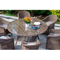  "Эспрессо–150 R" обеденная группа плетеная, цвет коричневый, фото 3 