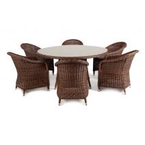  "Эспрессо–150 R" обеденная группа плетеная, цвет коричневый, фото 10 