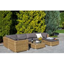  "Лунго" трансформирующаяся лаунж-зона из искусственного ротанга (гиацинт), цвет соломенный, фото 3 