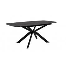  Стол DikLine BK140 керамика мрамор Бронза, подстолье черное, опоры черные, фото 2 