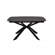  Стол DikLine BK140 керамика мрамор Бронза, подстолье черное, опоры черные, фото 3 