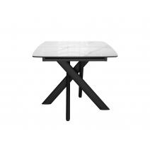  Стол DikLine DKB110, Керамика Carrara Gloss (мрамор глянец белый)/подстолье черное/опоры черные, фото 5 