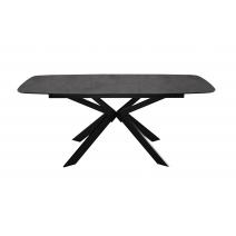  Стол DikLine BK140 керамика мрамор Бронза, подстолье черное, опоры черные, фото 4 