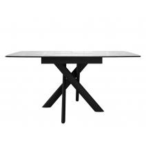  Стол DikLine DKB110, Керамика Carrara Gloss (мрамор глянец белый)/подстолье черное/опоры черные, фото 3 