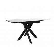  Стол DikLine DKB110, Керамика Carrara Gloss (мрамор глянец белый)/подстолье черное/опоры черные, фото 4 