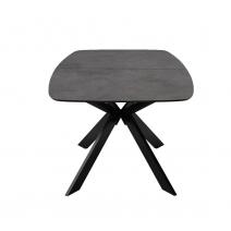  Стол DikLine BK140 керамика мрамор Бронза, подстолье черное, опоры черные, фото 5 