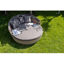  "Стильяно" плетеная кровать круглая, цвет соломенный, фото 465 