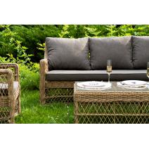  "Гранд Латте" лаунж-зона из искусственного ротанга, цвет соломенный, фото 37 