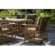  "Цесена" обеденная группа плетеная из искусственного ротанга, цвет соломенный, фото 15 