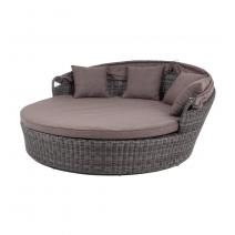  "Стильяно" плетеная кровать круглая, цвет графит, фото 4 