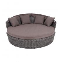  "Стильяно" плетеная кровать круглая, цвет графит, фото 6 