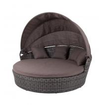  "Стильяно" плетеная кровать круглая, цвет графит, фото 7 