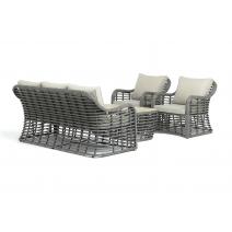  "Ницца" лаунж-зона из искусственного ротанга, цвет бронзовый, фото 111 