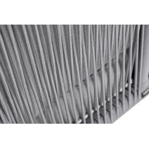  "Канны" угловой модуль плетеный из роупа, каркас алюминий белый муар, роуп светло-серый круглый, ткань светло-серая, фото 6 