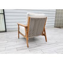  "Копенгаген" лаунж-зона 5-местная плетеная из роупа, каркас тик, цвет бежевый, фото 6 