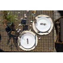  "Цесена" обеденная группа плетеная из искусственного ротанга, цвет соломенный, фото 35 