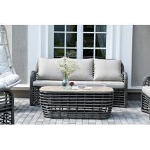  "Ницца" лаунж-зона из искусственного ротанга, цвет бронзовый, фото 66 