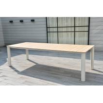  "Прага" обеденный стол с тиковой столешницей и алюминиевым каркасом, фото 1 