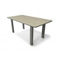  "Витория" обеденный стол из алюминия, столешница из искусственного камня, фото 1 