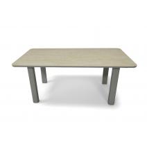  "Витория" обеденный стол из алюминия, столешница из искусственного камня, фото 2 