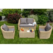  "Кон Панна" столик журнальный из искусственного ротанга, цвет соломенный, фото 10 