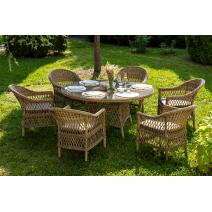  "Эспрессо–150 S" обеденная группа плетеная, цвет соломенный, фото 2 