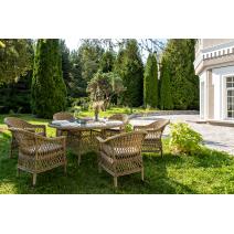  "Эспрессо–150 S" обеденная группа плетеная, цвет соломенный, фото 4 