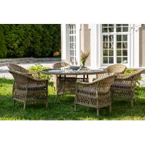  "Эспрессо–150 S" обеденная группа плетеная, цвет соломенный, фото 5 